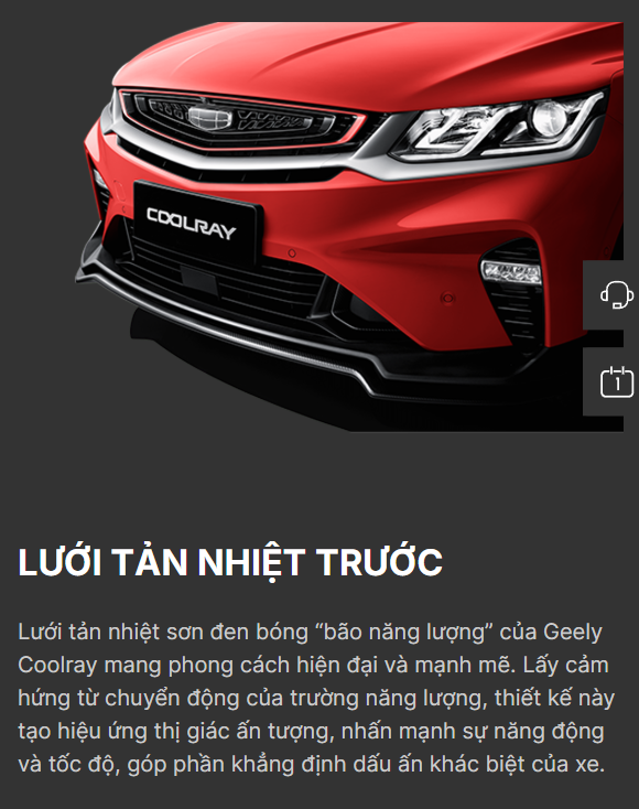 Lưới tản nhiệt Geely Coolray