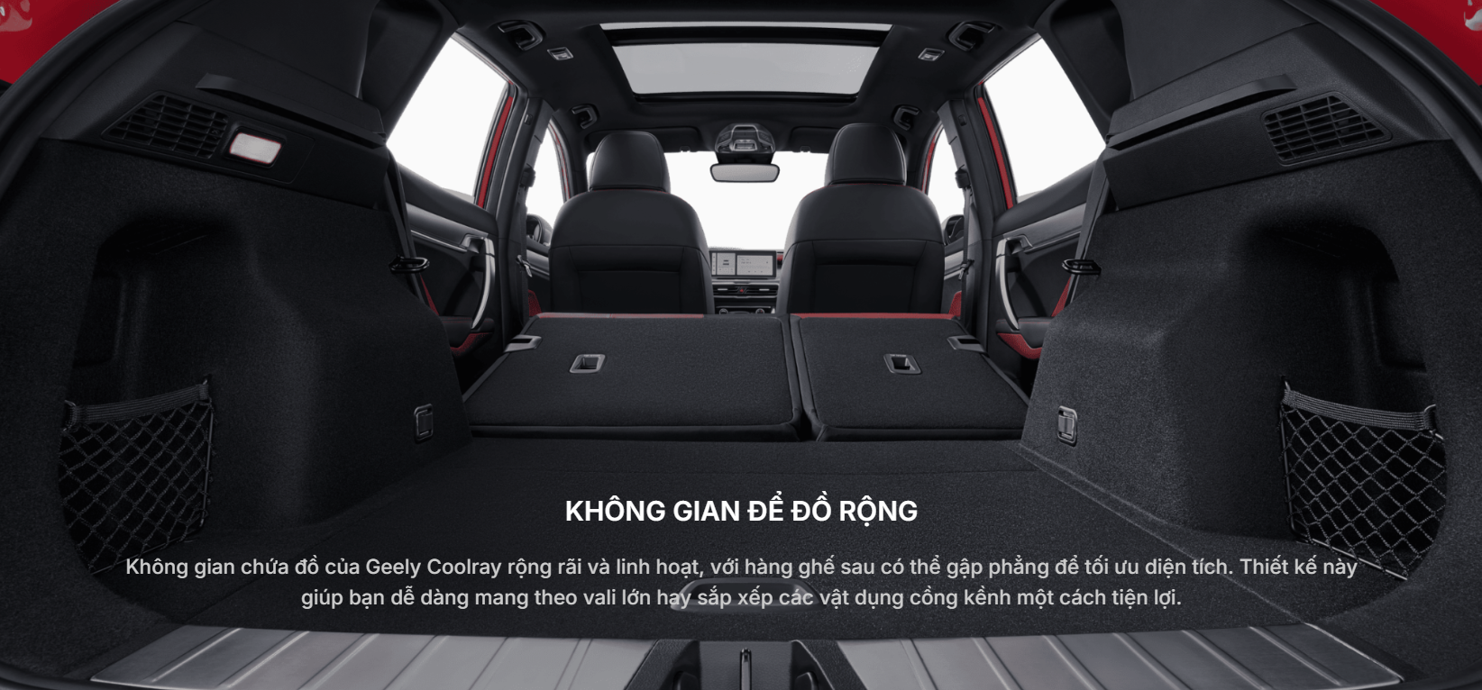 Không gian trong xe Geely Coolray